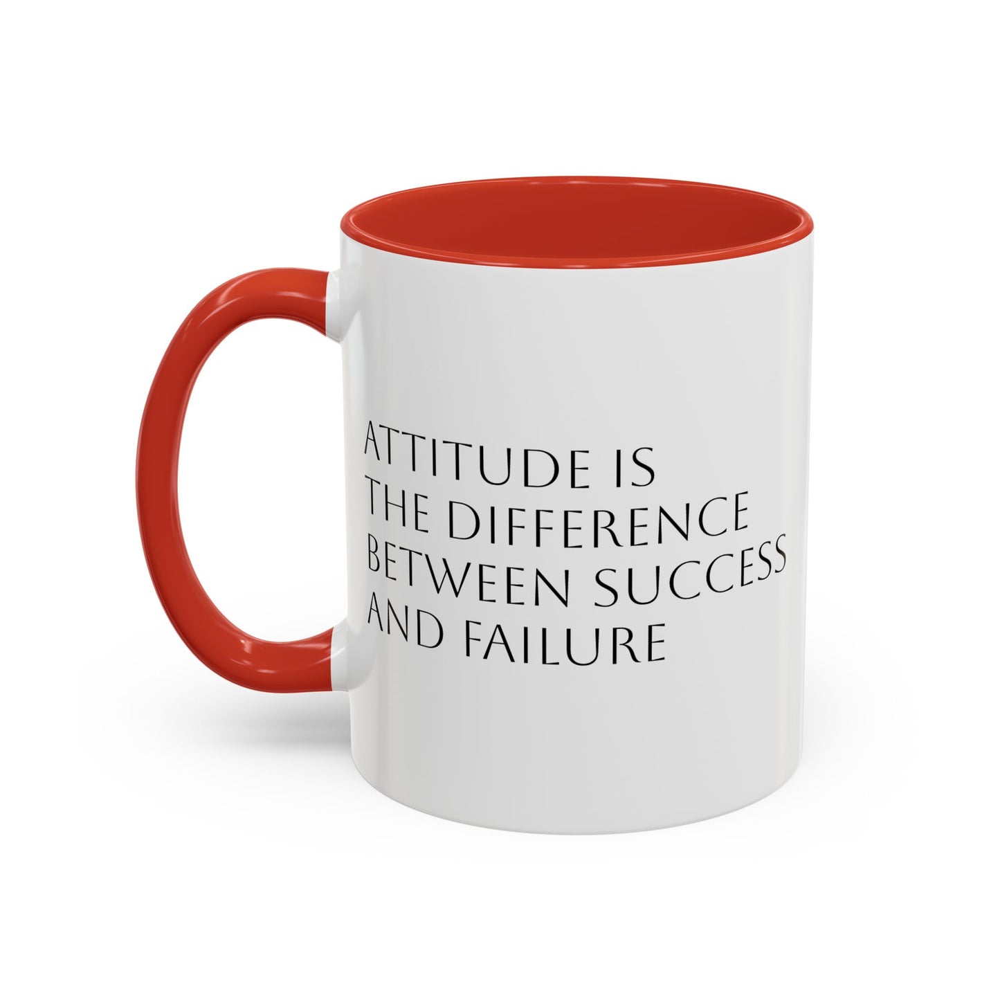 Attitude is the Difference Between Success and Failure Accent Coffee Mug (11, 15oz)