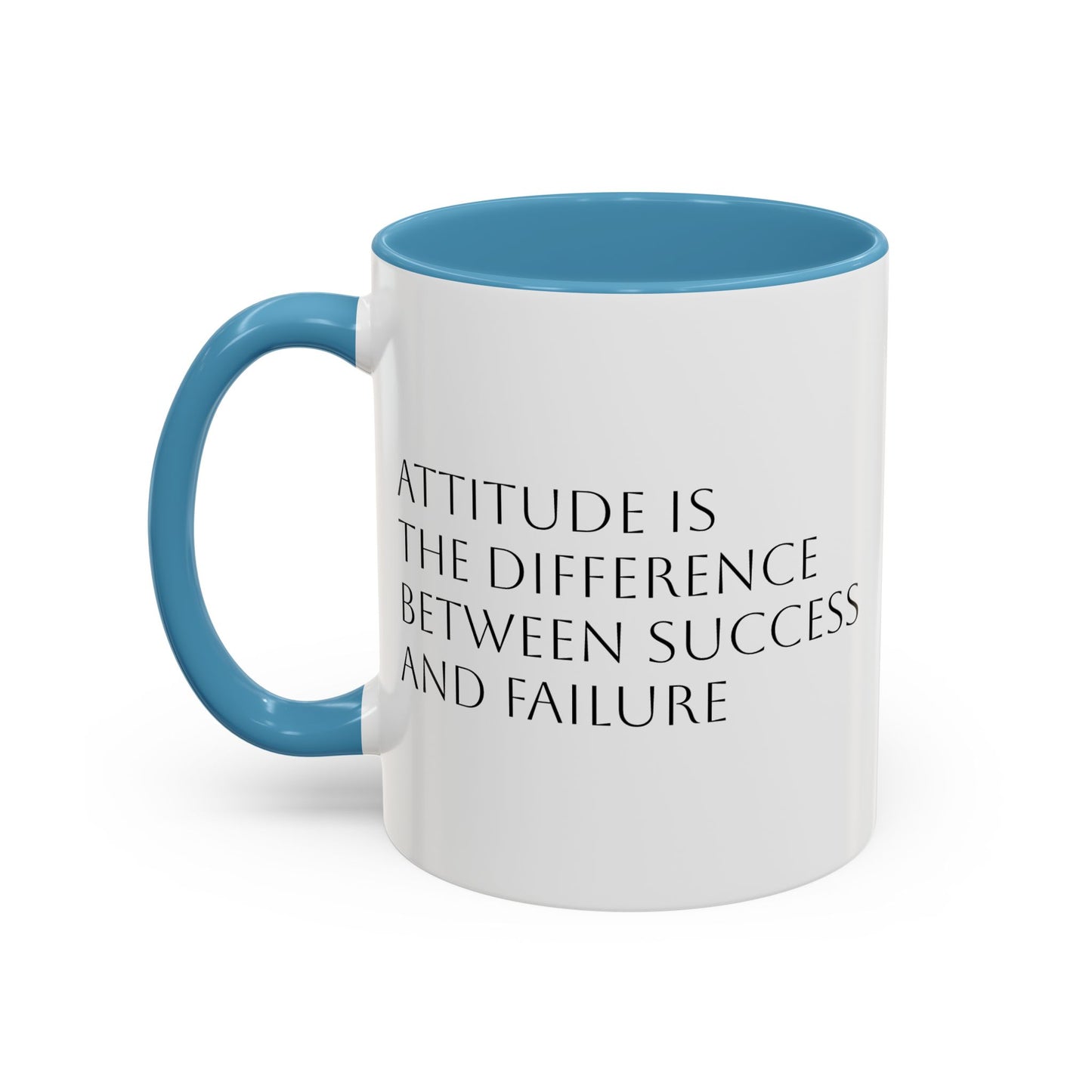 Attitude is the Difference Between Success and Failure Accent Coffee Mug (11, 15oz)